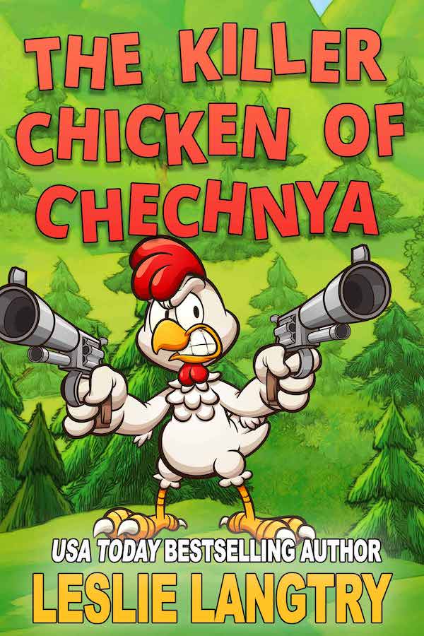 cartoon chicken holding two pistols